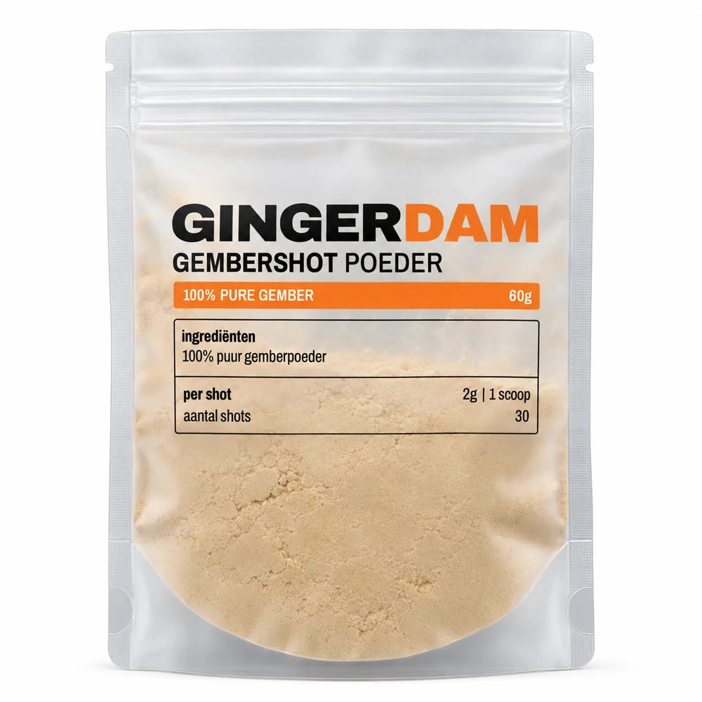 Gingerdam: echt zakje met 60 gram gemberpoeder